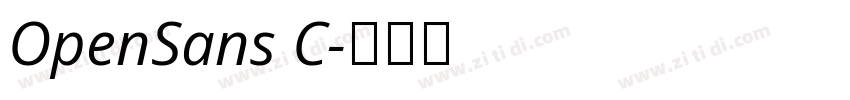 OpenSans C字体转换